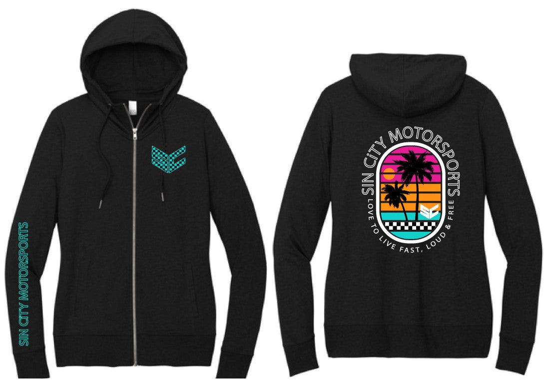 Oval Zip-up Hoodie