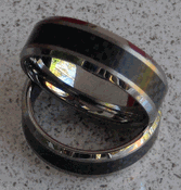 Carbon Fiber and Tungsten Ring