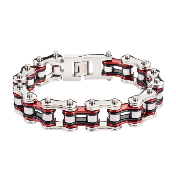 Men's Biker Chain Bracelets (Multiple Colors Available)